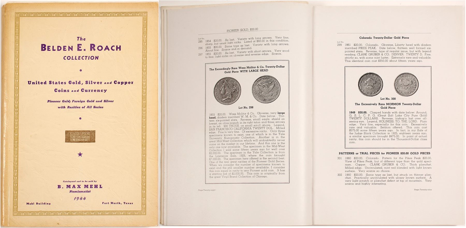 The Belden E. Roach Collection Catalog