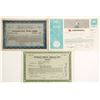 Image 1 : Three Stock Certificates with Coin Themes