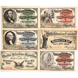 World's Columbian Exposition Tickets