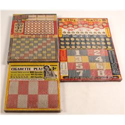Three Unused Punch Boards