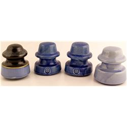 4 Cobalt Ceramic Insulators