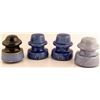 Image 1 : 4 Cobalt Ceramic Insulators