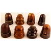 Image 1 : 8 Brown Ceramic Insulators