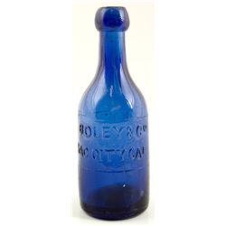 Pontiled California Gold Rush Soda: Boley & Co, Sac City
