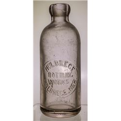 Holdrege Bottling Works Bottle,  Holdrege, Nebraska