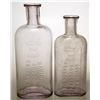 Image 1 : Two David Bain Druggist Bottles, Carson City, Nevada