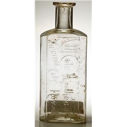 A. M. Cole Apothecary (Script) Bottle, Virginia City, Nevada