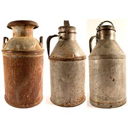 3 Reno, NV Milk Cans