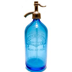 Cobalt Blue Reno Seltzer Bottle