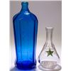 Image 1 : Clear Mini Whiskey Decanter and Cobalt Seltzer