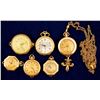 Image 1 : 6 Vintage Gold Ladies Open Face Watches