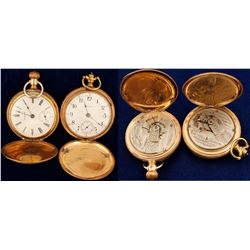 Two Vintage Waltham Men's Pocket Watches