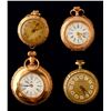 Image 1 : Vintage Ladies Gold Open Face Pocket Watches