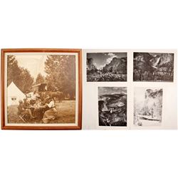 4 Ansel Adams Yosemite Prints