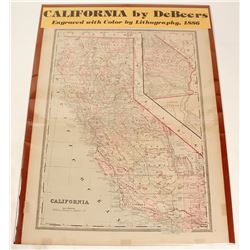 Map of California 1886