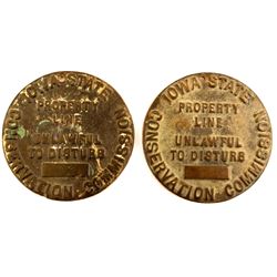 2 Metal Iowa Property Line Markers