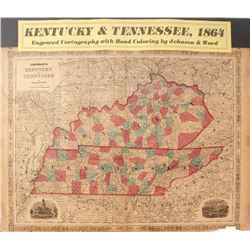 Map of Kentucky & Tennessee