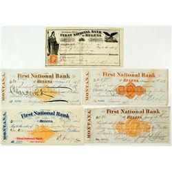 5 First National Bank of Helena Checks