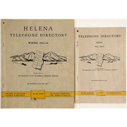 Two Helena, Montana Telephone Directories