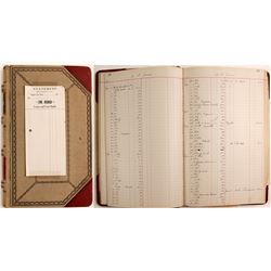 Ledger for Livery & Feed Stable, Virginia City, Montana