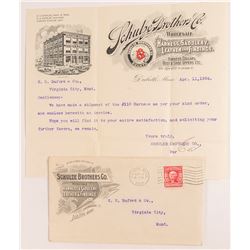 Schulze Brothers Co. Saddlery Cover and Billhead
