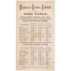 American Exchange Hotel Business Card, Virginia City, Nevada