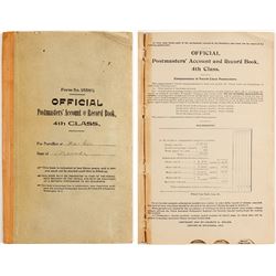 Official Postmasters' Account & Record Book, Washoe, NV 1913