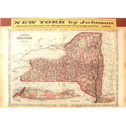 Map of New York 1866