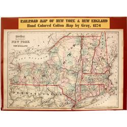 Map of New York & New England (Railroad)