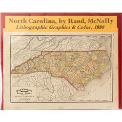 Map of North Carolina 1888