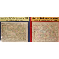 Maps of South Dakota & North Dakota