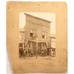 c1895 Photograph of the Mercur Mercury Newspaper Office