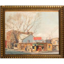 Oil Painting of Three Rivers, Quebec, Canada