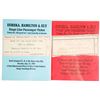 Image 1 : Two Tickets for the Eureka, Hamilton & Ely Stage Line