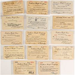 Southern Pacific Railroad Company Pass Collection