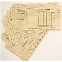 Western Pacific Railway Receipts for Keddie, CA