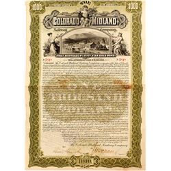 Colorado Midland Railway Company Bond