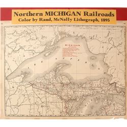 Map of Northern Michigan Railroads