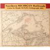 Image 1 : Map of Northern Michigan Railroads