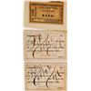 Image 1 : Two Virginia & Truckee Railroad Pay Cards, 1876