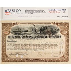 Seattle & San Francisco Railway & Navigation Co. Stock Certificate