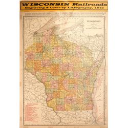 Map of Wisconsin Railroads