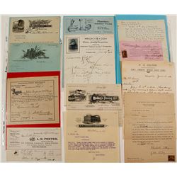 Central California Billheads and Letterheads (10)