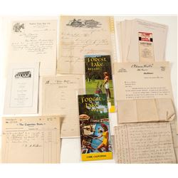 Letters, Pamphlets, Billheads,from Old California Cities