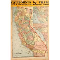 Map of California c.1900