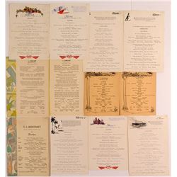 13 Matson Line Menus