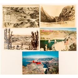 Boulder Dam, City and Lake Postcards