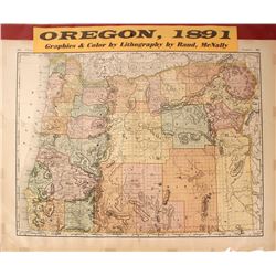 Map of Oregon, Rand-McNally