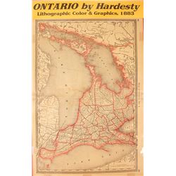 Map of Ontario by Hardesty