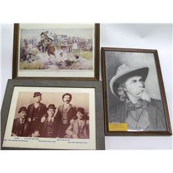 Framed Wild West Pictures (3)